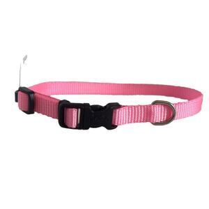 Coastal Adjustable Dog Collar with Plastic Buckle XS Pink 3/8" x 8"-12"